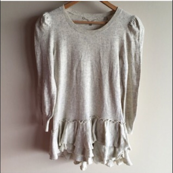 Anthro Tiered Ruffle Sweater - Picture 4 of 4